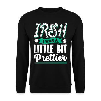 St Patrick's Day Gaelic Ireland Irish Irish - Unisex Sweatshirt - black - Front - Alina (178cm) & Michal (187cm)