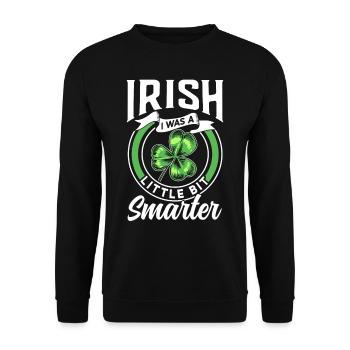 St Patrick's Day Ireland Gaelic Irish Irish - Unisex Sweatshirt - black - Front - Alina (178cm) & Michal (187cm)