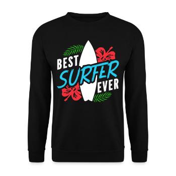 Meilleur surfeur de tous les temps Surfer Surf - Sweat-shirt Unisexe - noir - Devant - Alina (178cm) & Michal (187cm)