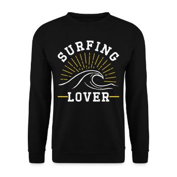 Amateurs de surf Surfing Planche de surf Surfer - Sweat-shirt Unisexe - noir - Devant - Alina (178cm) & Michal (187cm)
