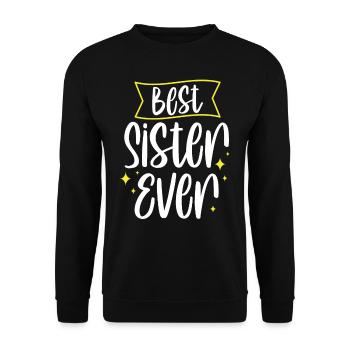 Meilleure sœur de tous les temps Sœurs amies - Sweat-shirt Unisexe - noir - Devant - Alina (178cm) & Michal (187cm)