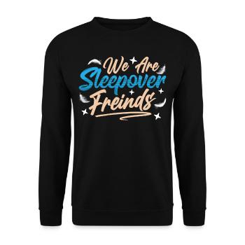 Nous sommes la nuit des amis font la fête pendant la nuit - Sweat-shirt Unisexe - noir - Devant - Alina (178cm) & Michal (187cm)