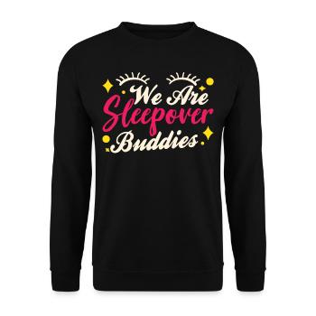 Nous passons la nuit à la fête - Sweat-shirt Unisexe - noir - Devant - Alina (178cm) & Michal (187cm)