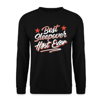 Best overnight host ever party - Unisex Sweatshirt - black - Front - Alina (178cm) & Michal (187cm)