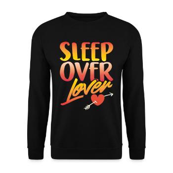 Nuitée des amoureux Nuitée - Sweat-shirt Unisexe - noir - Devant - Alina (178cm) & Michal (187cm)