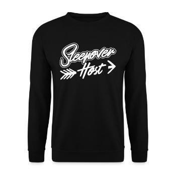 Hôtes pour la nuit Passez la nuit - Sweat-shirt Unisexe - noir - Devant - Alina (178cm) & Michal (187cm)