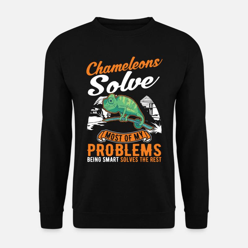 Caméléon Cadeau Caméléon - Sweat-shirt Unisexe - noir