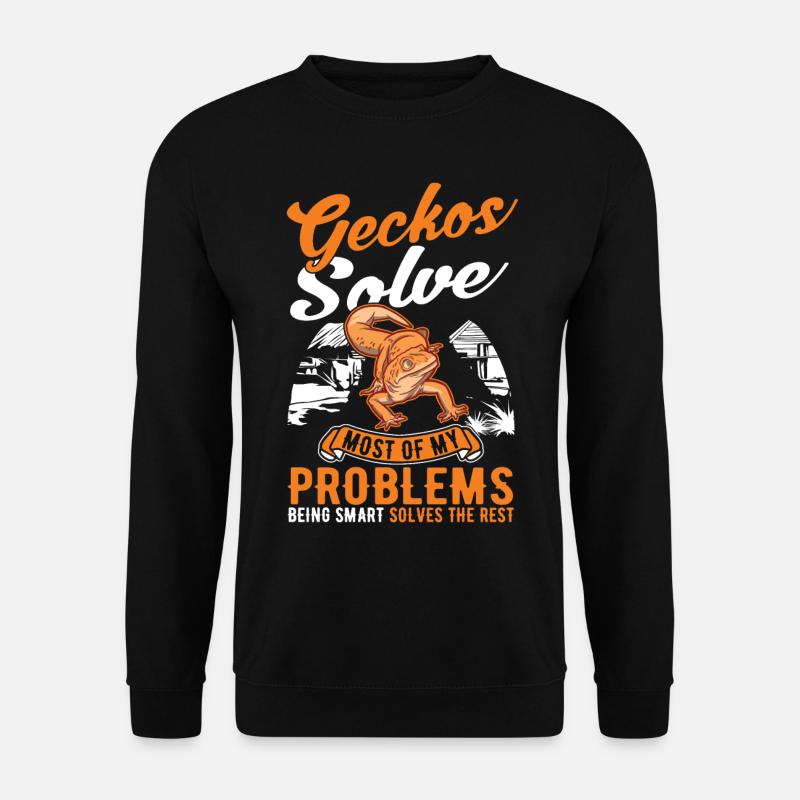 Gecko Cadeau Léopard Gecko - Sweat-shirt Unisexe - noir
