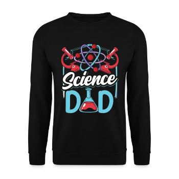 Science Papa Science Team Scientifiques - Sweat-shirt Unisexe - noir - Devant - Alina (178cm) & Michal (187cm)