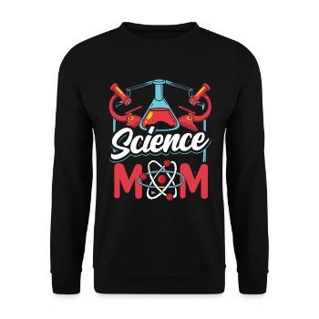 Science Mama Team Science Scientifiques - Sweat-shirt Unisexe - noir - Devant - Alina (178cm) & Michal (187cm)