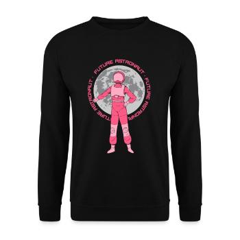 Fusée d’astronomie spatiale des futurs astronautes - Sweat-shirt Unisexe - noir - Devant - Alina (178cm) & Michal (187cm)