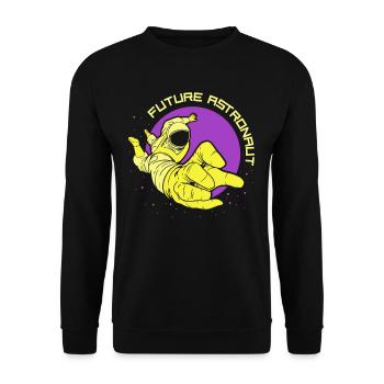 Fusée d’astronomie spatiale des futurs astronautes - Sweat-shirt Unisexe - noir - Devant - Alina (178cm) & Michal (187cm)