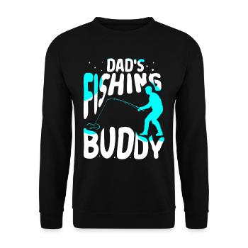 Le compagnon de pêche de papa Pêche Pêche Ami pêcheur - Sweat-shirt Unisexe - noir - Devant - Alina (178cm) & Michal (187cm)
