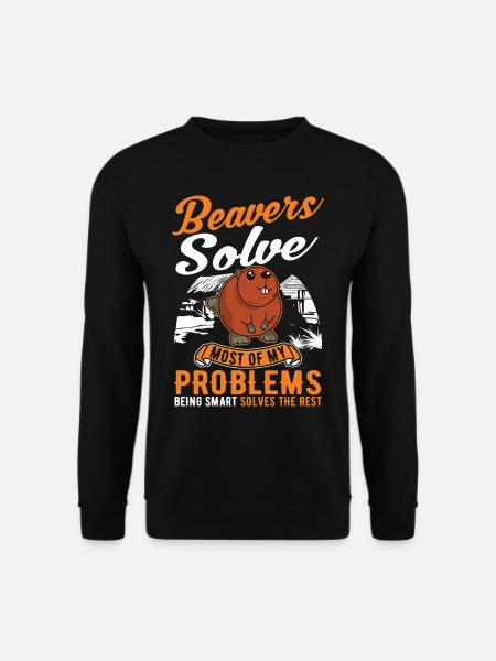 Beaver Gift Beaver Dam - Sweat-shirt Unisexe - noir