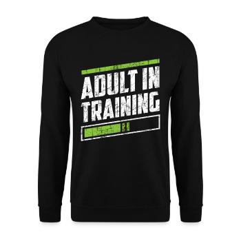 Adulte en éducation Anniversaire de l’adulte - Sweat-shirt Unisexe - noir - Devant - Alina (178cm) & Michal (187cm)