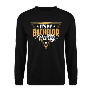C’est mon enterrement de vie de garçon célibataire - Sweat-shirt Unisexe - noir - Devant - Alina (178cm) & Michal (187cm)