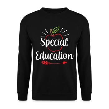 Sonderpädagogik Beruf Lehrer Sonderpädagoge - Unisex Pullover - Schwarz - Vorne - Alina (178cm) & Michal (187cm)