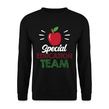 Special Education Team Special Education Teacher Profession - Unisex Sweatshirt - black - Front - Alina (178cm) & Michal (187cm)