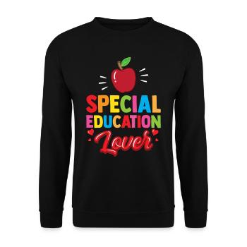 Special Education Lovers Teachers Special Education - Unisex Sweatshirt - black - Front - Alina (178cm) & Michal (187cm)