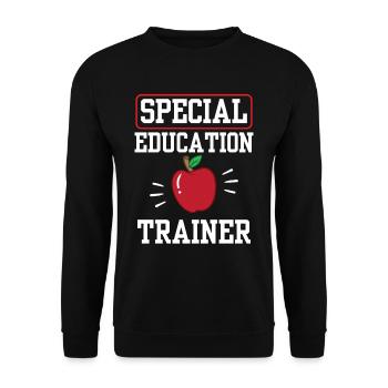 Special Education Trainer Teacher Special Education - Unisex Sweatshirt - black - Front - Alina (178cm) & Michal (187cm)