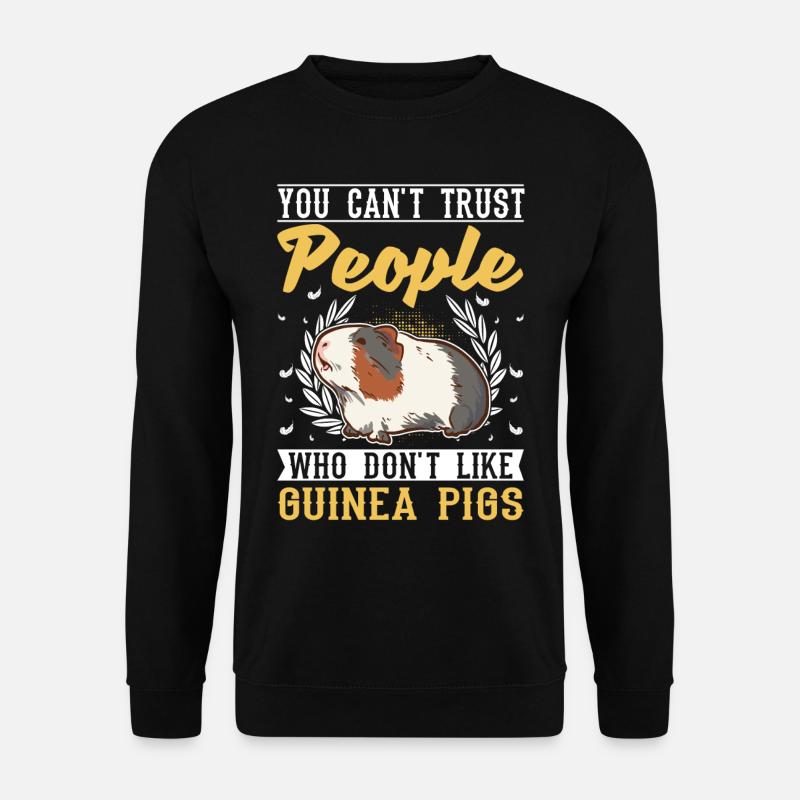 Cochon d’Inde Cadeau Cochon d’Inde - Sweat-shirt Unisexe - noir