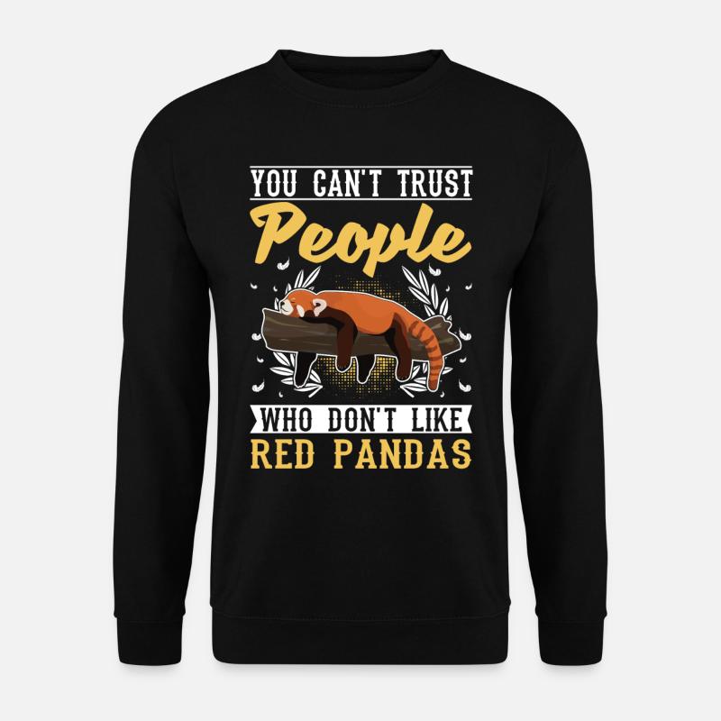 Red Panda Cadeau Chat Ours - Sweat-shirt Unisexe - noir