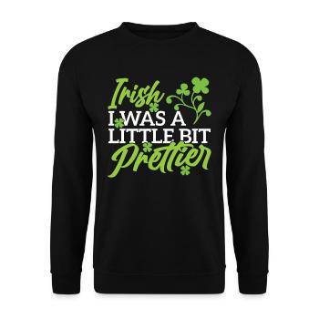 St Patrick's Day Ireland Gaelic Irish Irish - Unisex Sweatshirt - black - Front - Alina (178cm) & Michal (187cm)