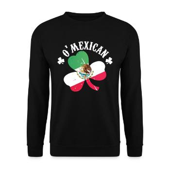O'mexikanisch O'mexican Gälisch Irland Ire Irisch - Unisex Pullover - Schwarz - Vorne - Alina (178cm) & Michal (187cm)