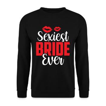 La mariée la plus sexy jamais épousée des mariées - Sweat-shirt Unisexe - noir - Devant - Alina (178cm) & Michal (187cm)