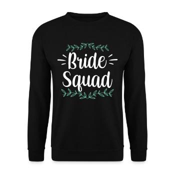 Braut Team Party Heiraten Bräute Hochzeit - Unisex Pullover - Schwarz - Vorne - Alina (178cm) & Michal (187cm)