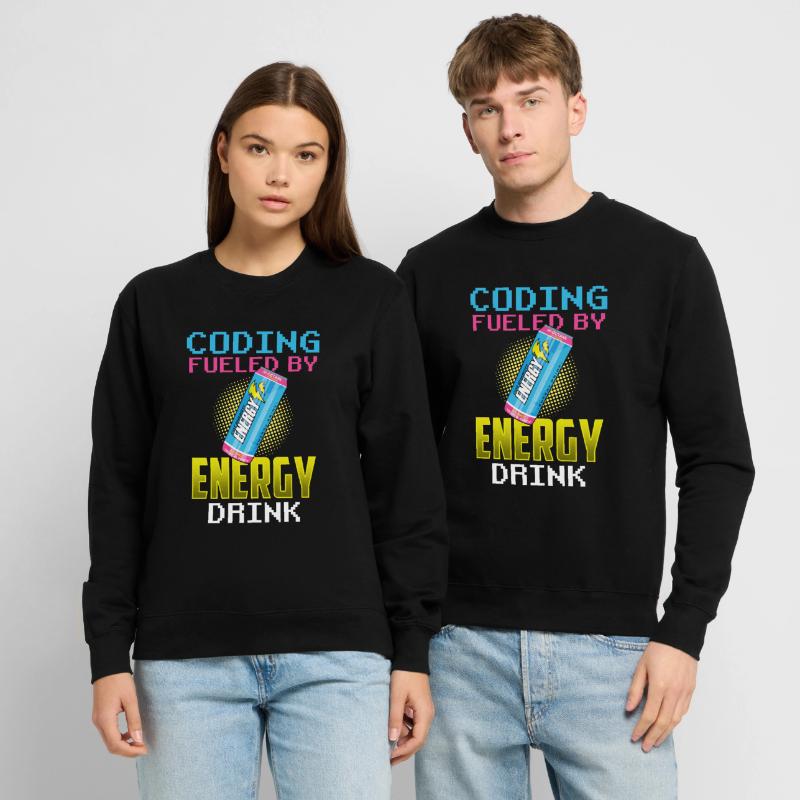 Programmieren Mit Energydrinks Coder Coding Code Unisex Pullover