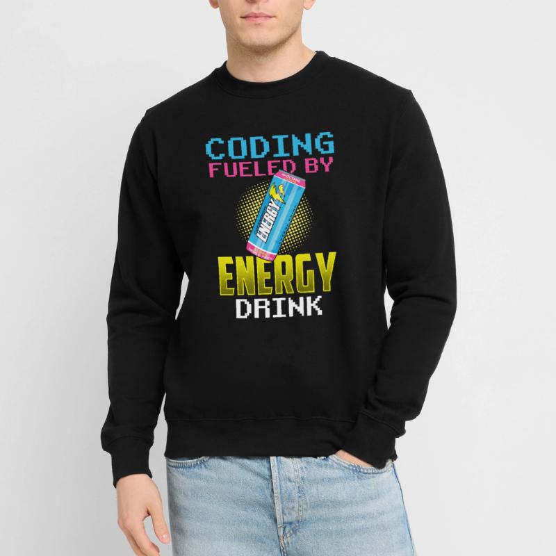 Programmieren Mit Energydrinks Coder Coding Code Unisex Pullover