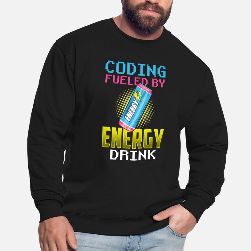 Programmieren Mit Energydrinks Coder Coding Code Unisex Pullover