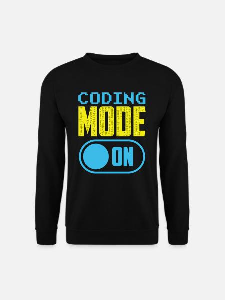 Programmiermodus Ein Coding Coder Programmierer - Unisex Pullover - Schwarz