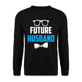 Future Husband Wedding Groom Party - Sweat-shirt Unisexe - noir - Devant - Alina (178cm) & Michal (187cm)