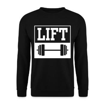 Lift Workout Gym Haltérophilie Haltérophilie - Sweat-shirt Unisexe - noir - Devant - Alina (178cm) & Michal (187cm)