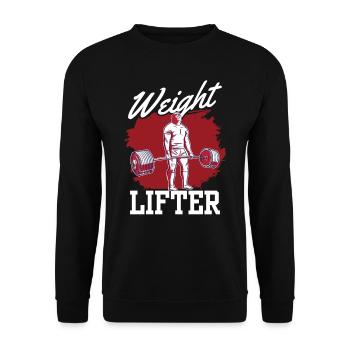 Haltérophilie Fitness Workout Gym Haltérophilie - Sweat-shirt Unisexe - noir - Devant - Alina (178cm) & Michal (187cm)