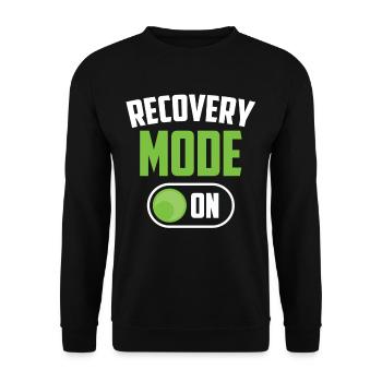 Erholung Modus Ein Patient Überlebender Erholen - Unisex Pullover - Schwarz - Vorne - Alina (178cm) & Michal (187cm)