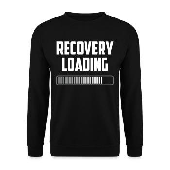 Erholung Laden Erholen Überlebender Patient - Unisex Pullover - Schwarz - Vorne - Alina (178cm) & Michal (187cm)