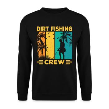 Dirt Fishing Team Probe Walking Metal - Sweat-shirt Unisexe - noir - Devant - Alina (178cm) & Michal (187cm)