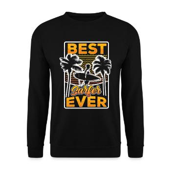 Meilleur surfeur de tous les temps Surfer Surf - Sweat-shirt Unisexe - noir - Devant - Alina (178cm) & Michal (187cm)