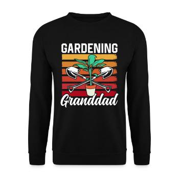 Jardinage Grand-père Jardin Grand-père Jardinier - Sweat-shirt Unisexe - noir - Devant - Alina (178cm) & Michal (187cm)