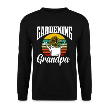 Jardinage Grand-père Grand-père Jardinier Jardin - Sweat-shirt Unisexe - noir - Devant - Alina (178cm) & Michal (187cm)