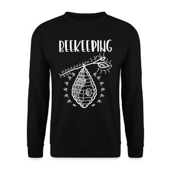 Beekeeping Beekeepers Beekeepers Honey Bee - Unisex Sweatshirt - black - Front - Alina (178cm) & Michal (187cm)