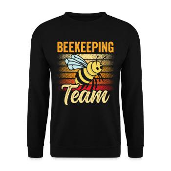 Team Beekeeping Beekeepers Honey Bees Beekeepers - Unisex Sweatshirt - black - Front - Alina (178cm) & Michal (187cm)