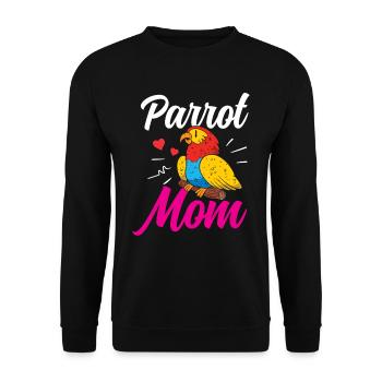 Perroquet Mama Mignon Animal de compagnie Perroquets - Sweat-shirt Unisexe - noir - Devant - Alina (178cm) & Michal (187cm)