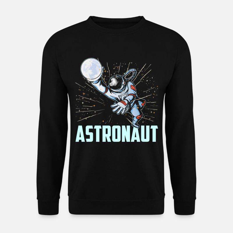 Astronaute Space Astronomy Rocket Planets - Sweat-shirt Unisexe - noir