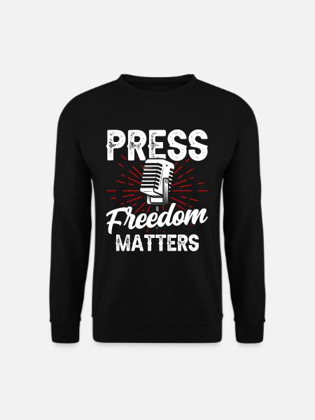 La liberté de la presse est importante - Sweat-shirt Unisexe - noir