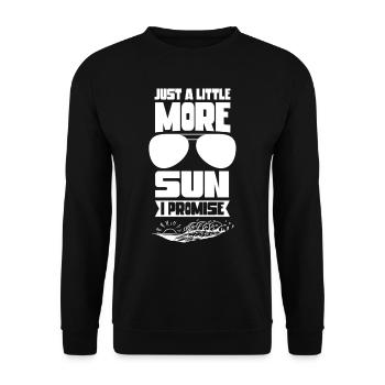 Juste un peu plus de plage promise au soleil - Sweat-shirt Unisexe - noir - Devant - Alina (178cm) & Michal (187cm)