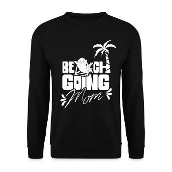 Beach visit Mother Beach Beach beach holiday - Unisex Sweatshirt - black - Front - Alina (178cm) & Michal (187cm)